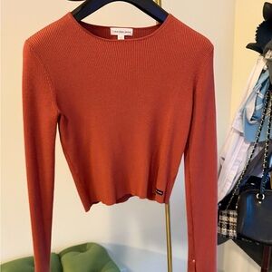 Calvin Klein Jeans Terracotta Long Sleeve Top